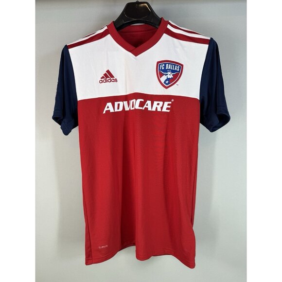 FC Dallas 2019 Home Replica Jersey Men’s T shirt Adidas Red, Small S, New W/Tags - Picture 1 of 16